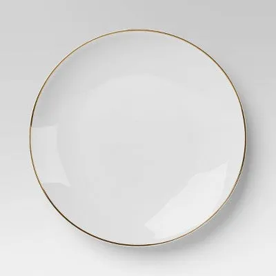 12pc Christmas Dinnerware Set Gold - Threshold