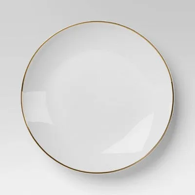 12pc Christmas Dinnerware Set Gold - Threshold