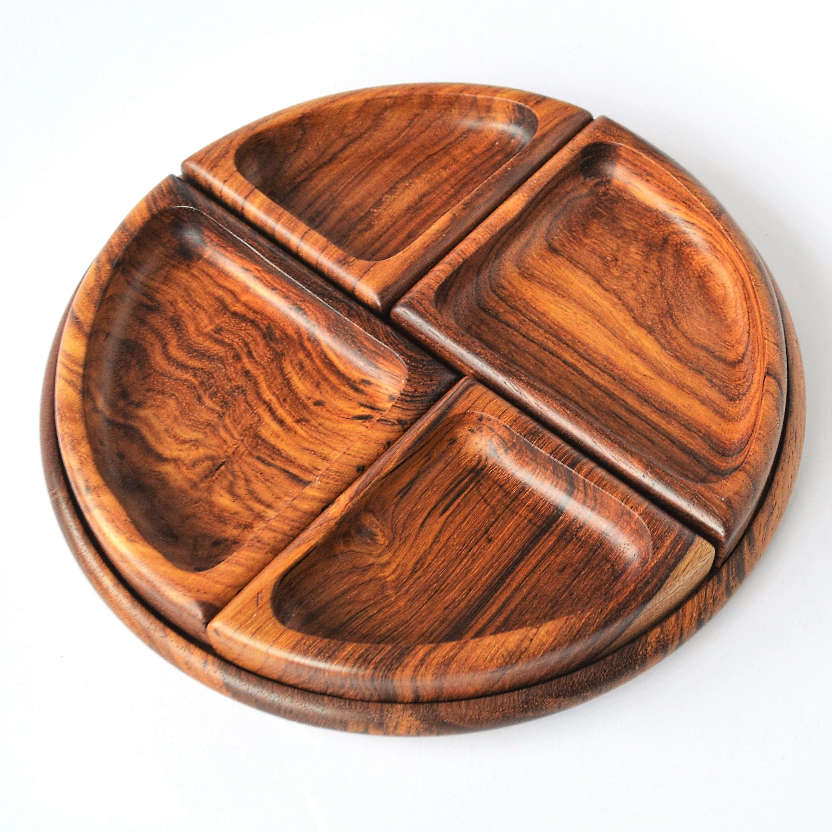 4 sections Tea and snack tray