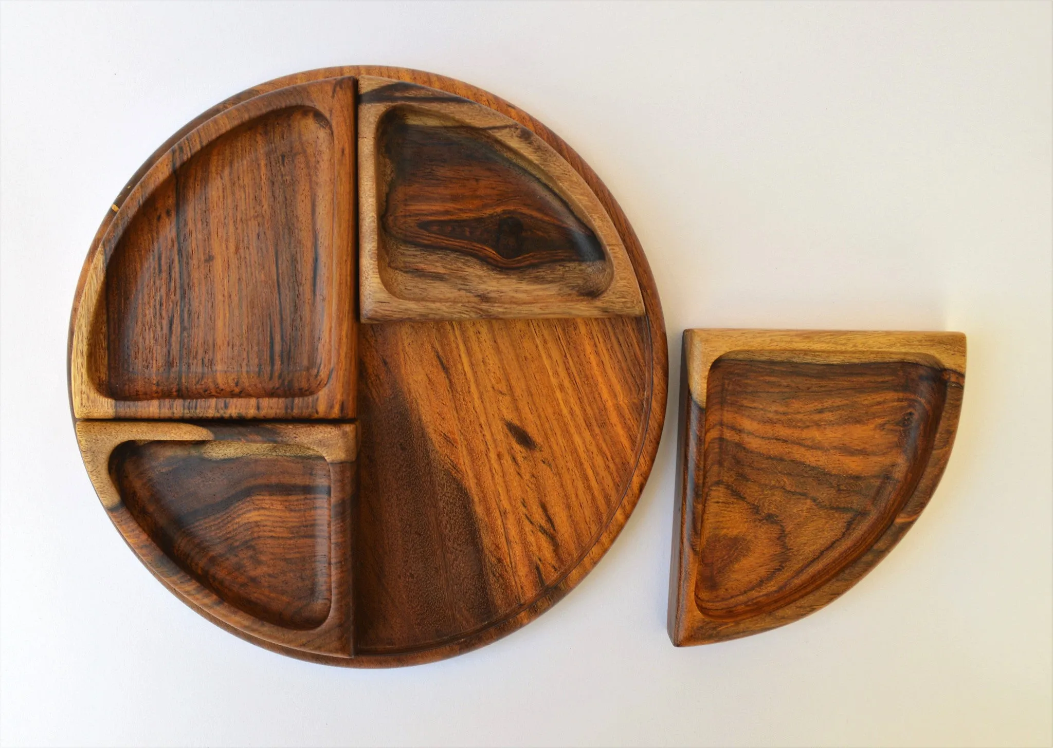 4 sections Tea and snack tray