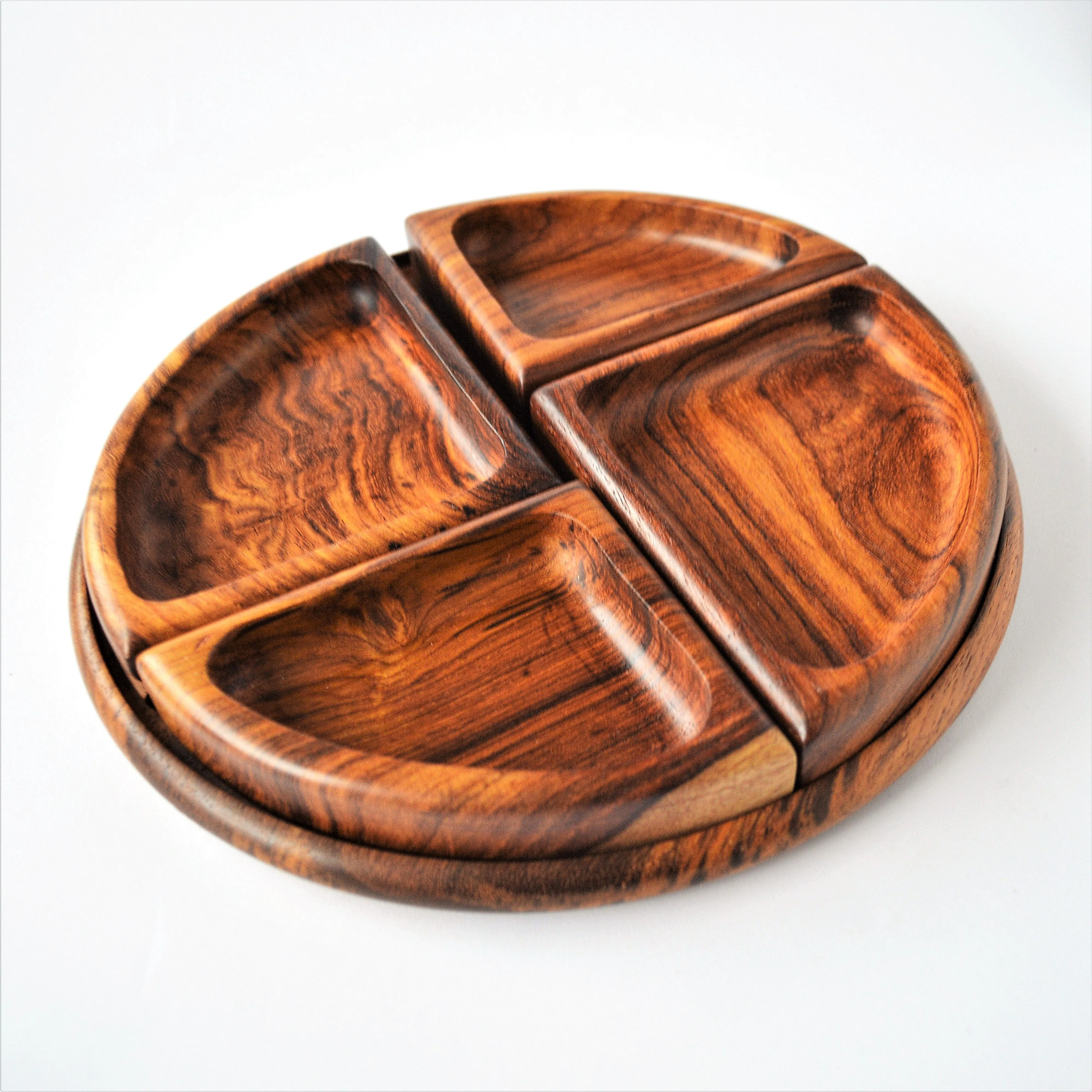 4 sections Tea and snack tray