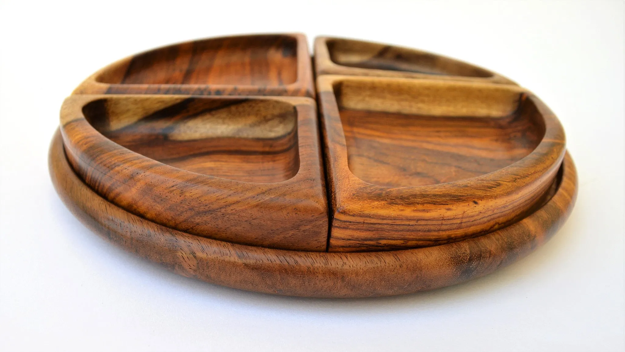 4 sections Tea and snack tray