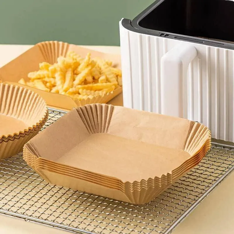 6.3 Inch Square Air Fryer Liners [100Pcs]