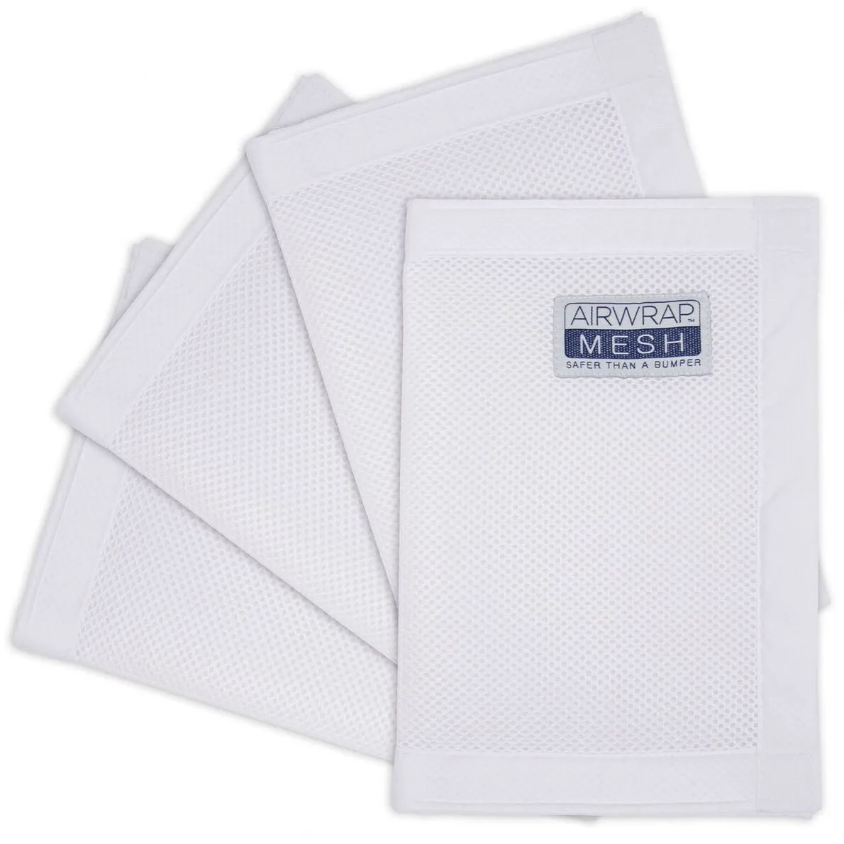 Airwrap Mesh Cot Liner - 4 Sides White