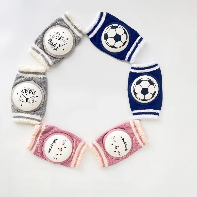 Amchi Baby 3 Pair Anti-Slip Padded Baby Knee Pads for Crawling - 0 to 3 Years - Mutlicolor