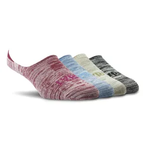 Ariat No Slip No-Show Socks, 4 Pair Pack, Heathered Rainbow