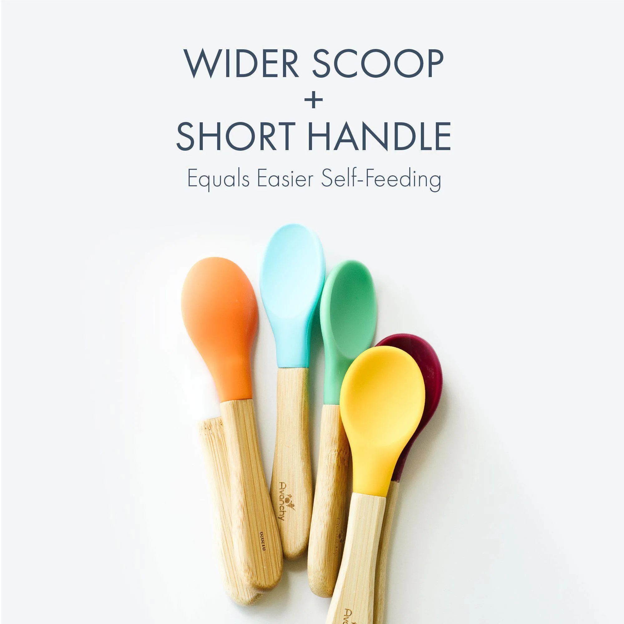 Avanchy Single Bamboo Baby Spoons (Older Babies)