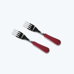 Avanchy Stainless Steel Baby Forks - Pack of 2 - Magenta
