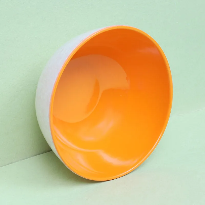 Axl Serving Bowl (Orange & White) - 800 ML