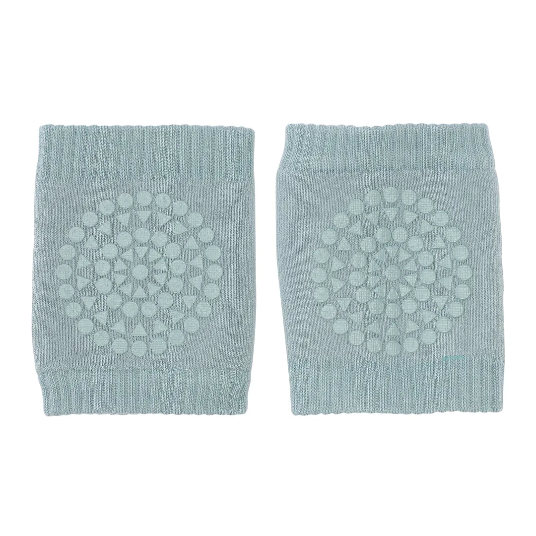 Baby anti-slip knee pad with grip for crawling - Dusty Blue
