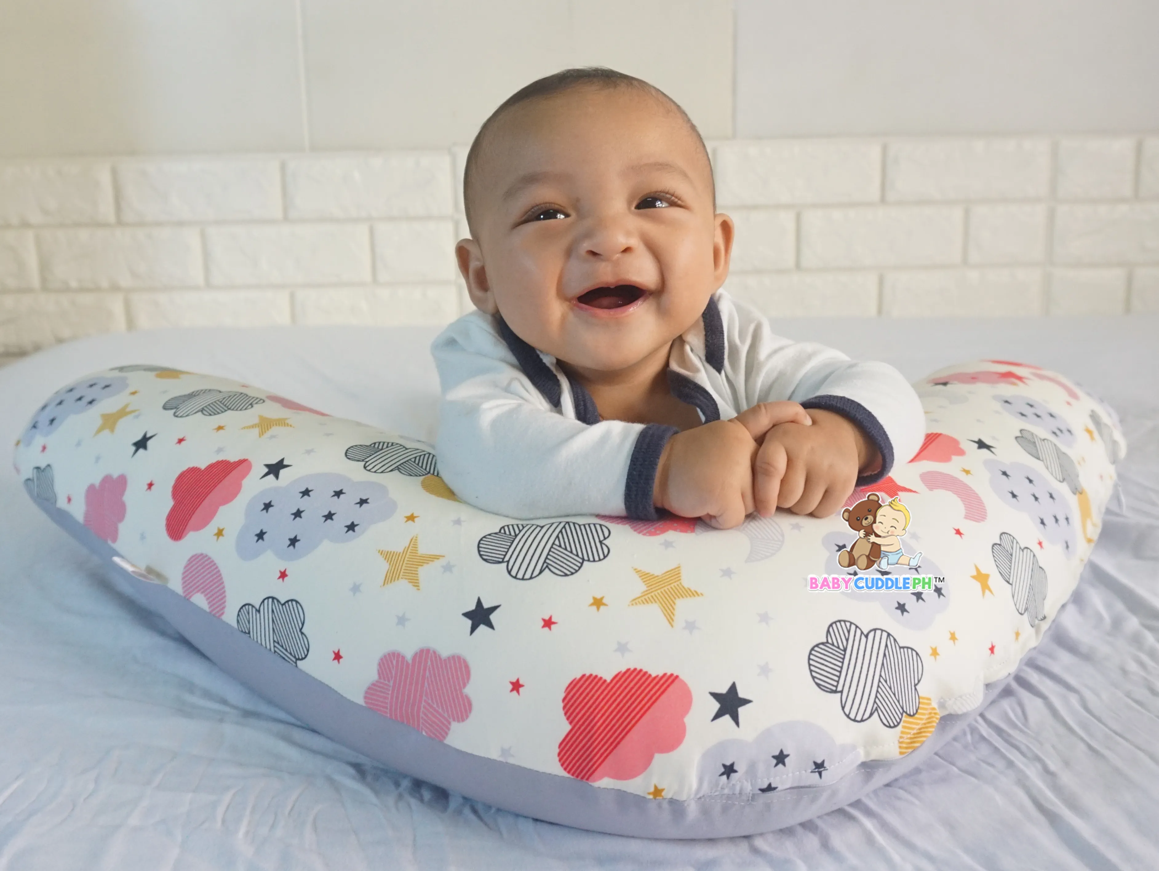 Babycuddle Nursing Pillow (Multi-use) - Baby Sheep in Pink