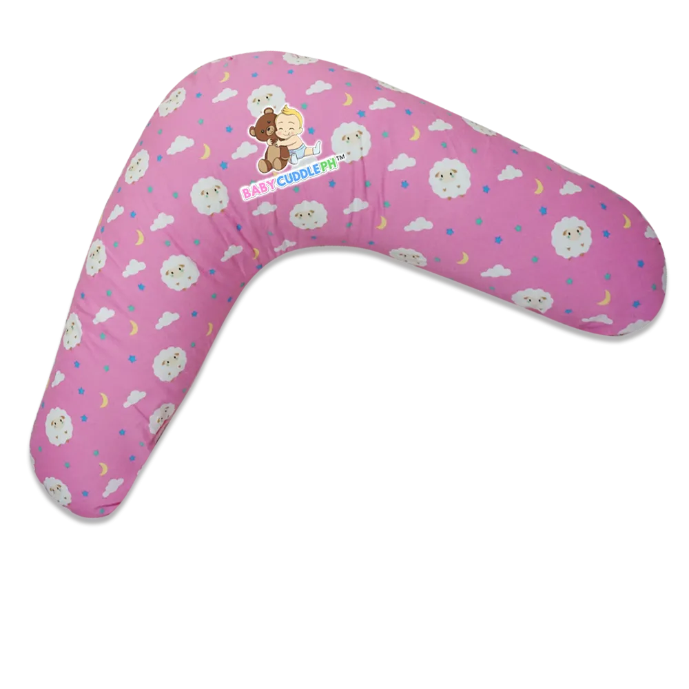 Babycuddle Nursing Pillow (Multi-use) - Baby Sheep in Pink