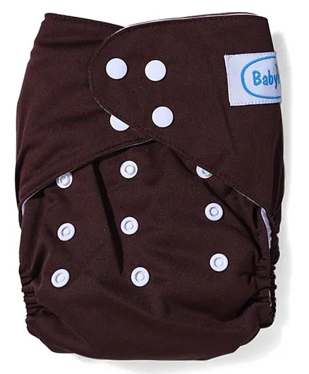 Babyhug Free Size Reusable Cloth Diaper With Insert - Brown