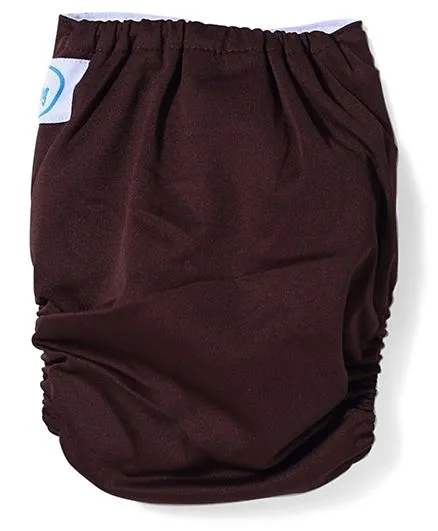 Babyhug Free Size Reusable Cloth Diaper With Insert - Brown