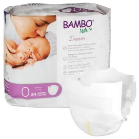Bambo Nature Dream Diapers Eco-Friendly Baby Diaper, Size 0, Newborn