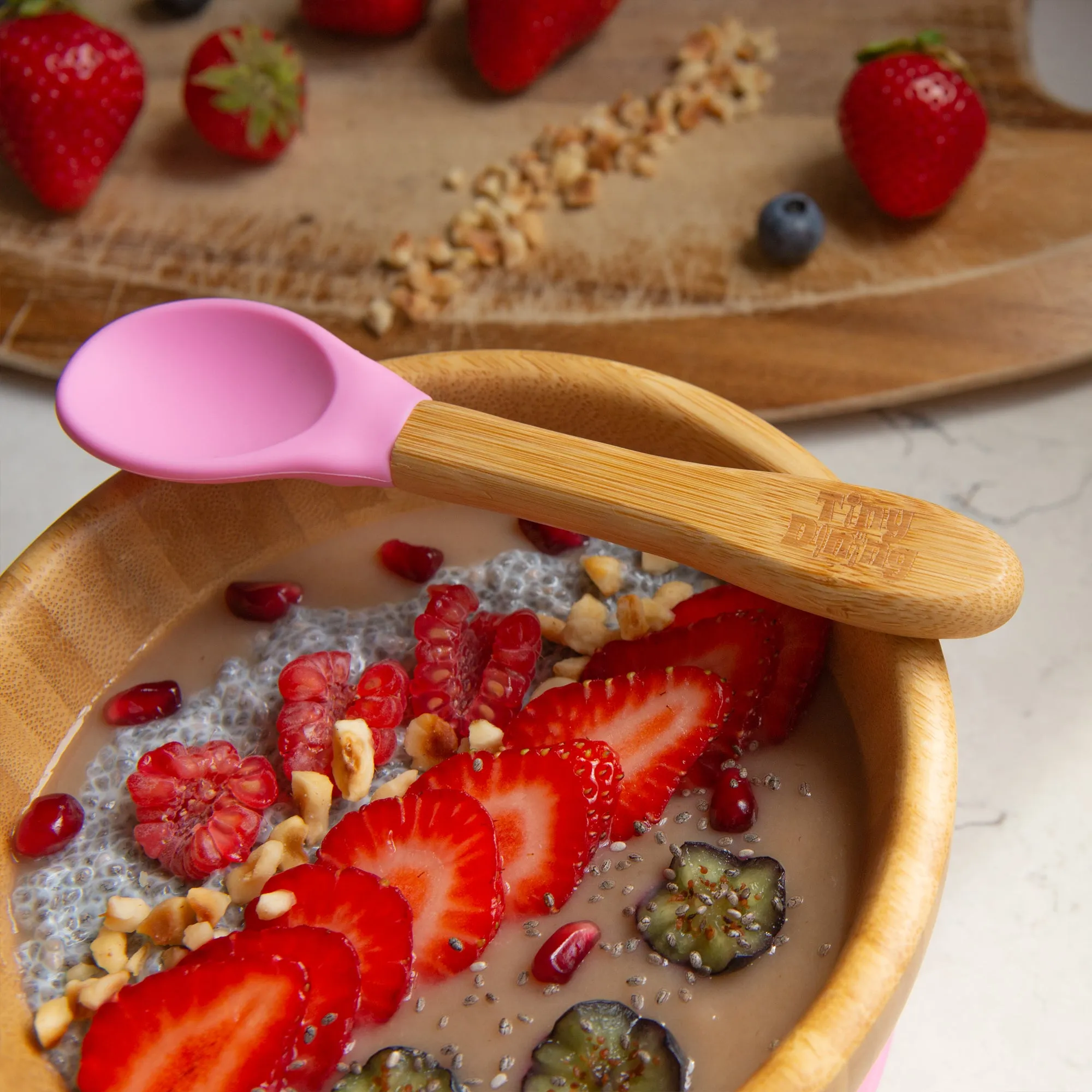 Bamboo Soft Tip Spoons - Pack of Six - By Tiny Dining