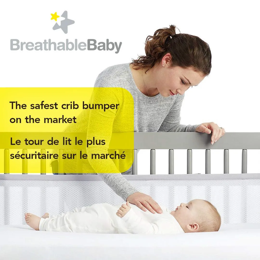 BreathableBaby Breathable Mesh Liner for Full-Size Cribs, Classic 3mm Mesh