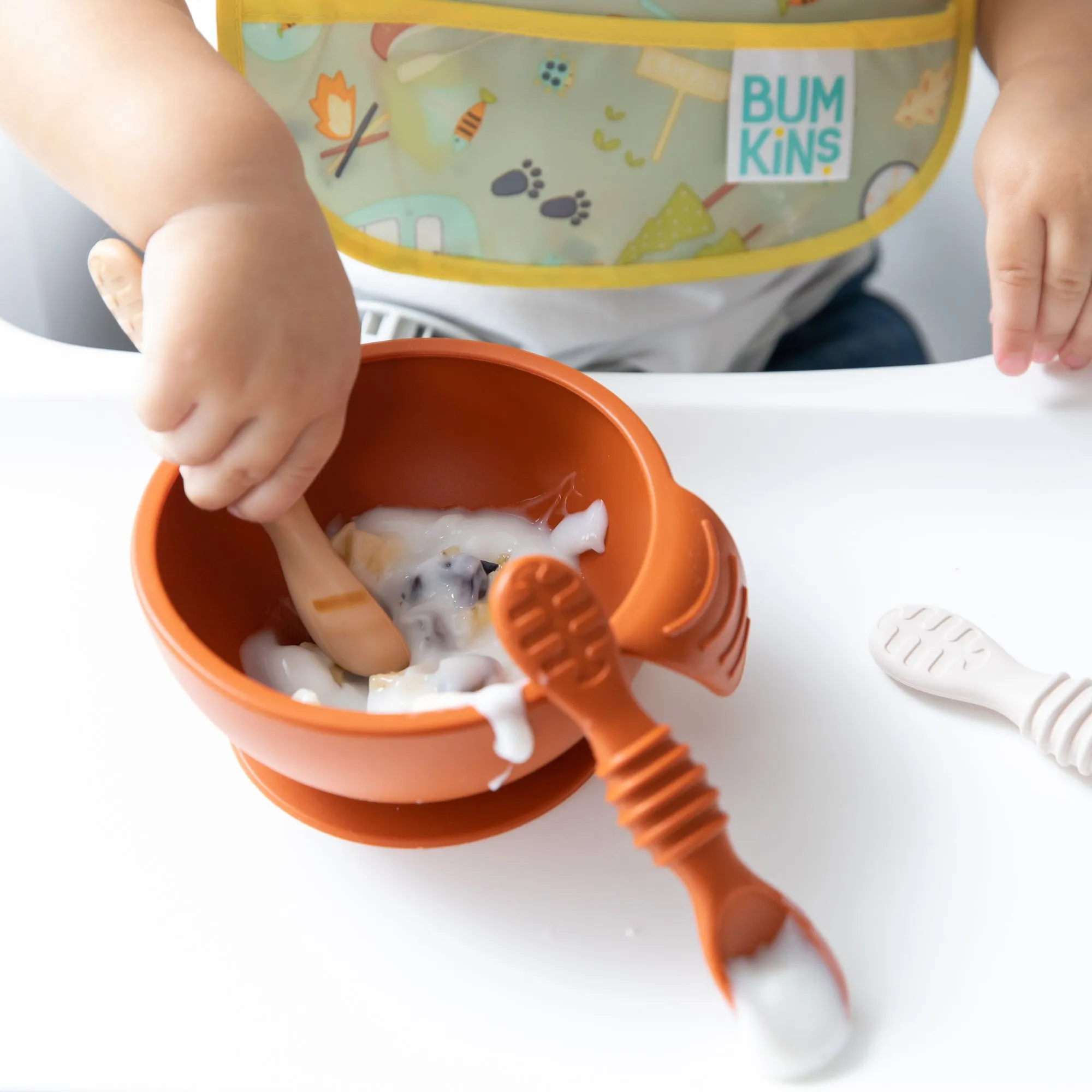 Bumkins Silicone Dipping Spoon 3pk | Rocky Road