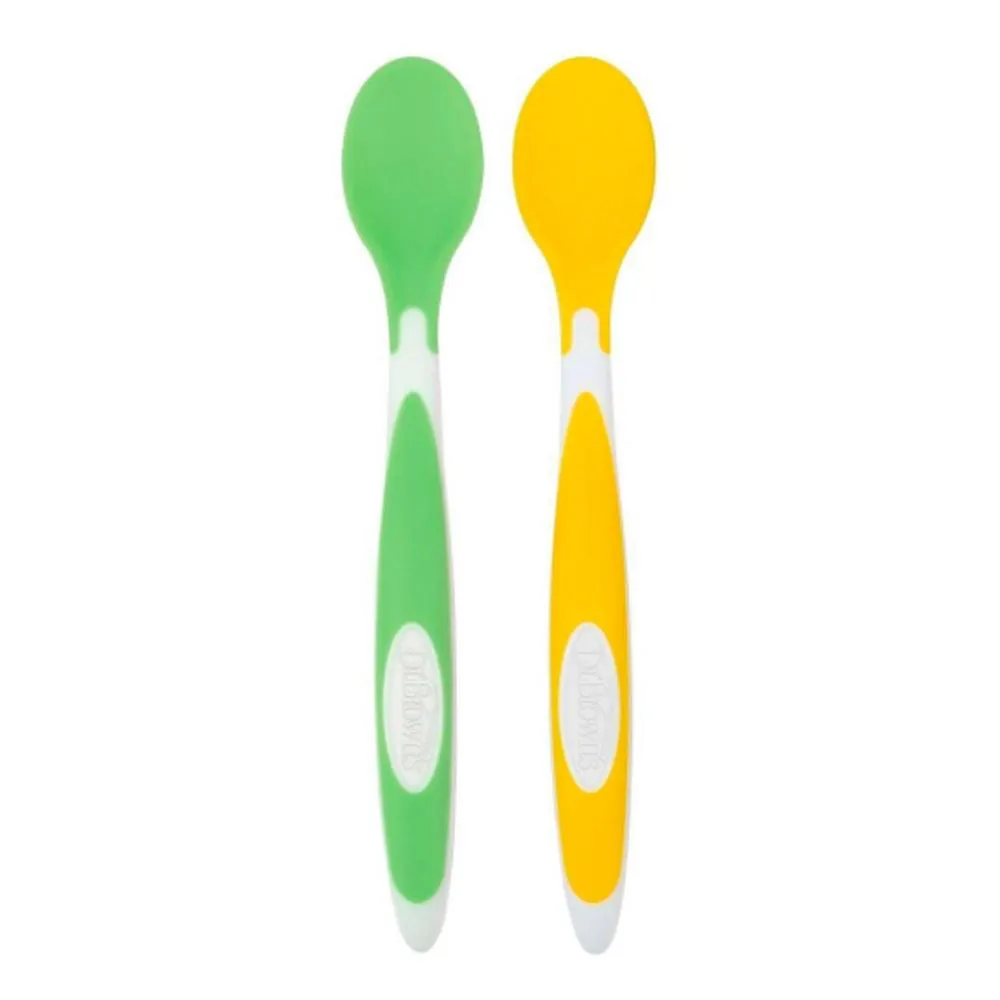 [Bundle of 4] Dr.Brown's Soft-Tip Spoon 2-Pack -Yellow Green