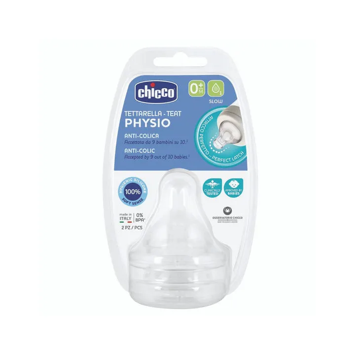 Chicco Perfect 5 Teat 0m  - 2 Pack