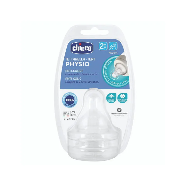 Chicco Perfect 5 Teat 2m  - 2 Pack