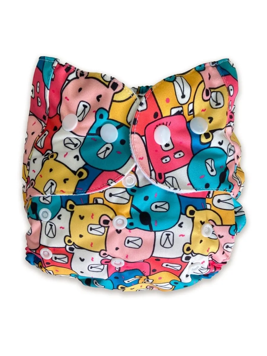 Combo of 5 Reusable Diapers - Option H