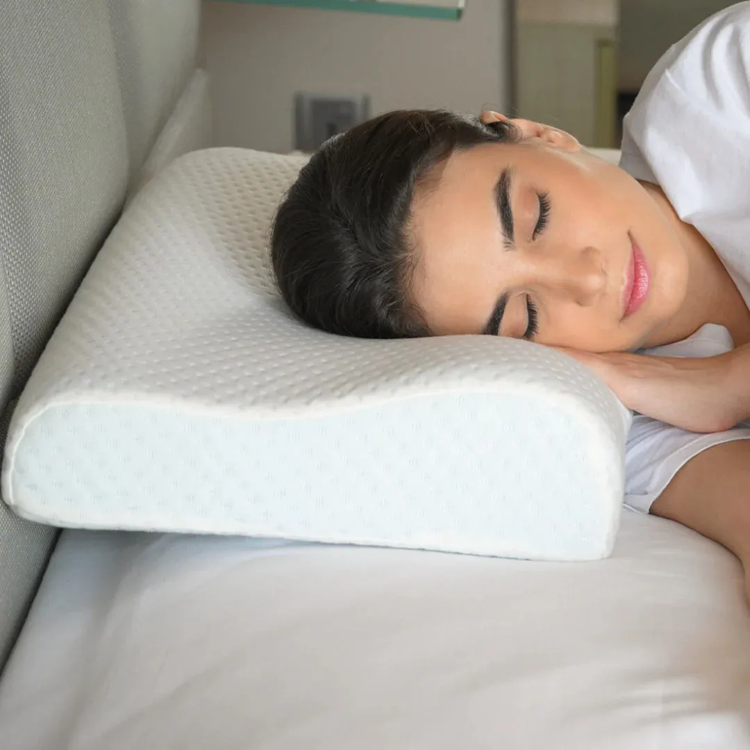 Contour Orthopedic Pillow with Memory Foam for Neck & Shoulder Pain