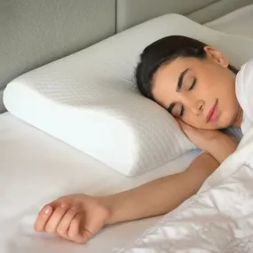 Contour Orthopedic Pillow with Memory Foam for Neck & Shoulder Pain