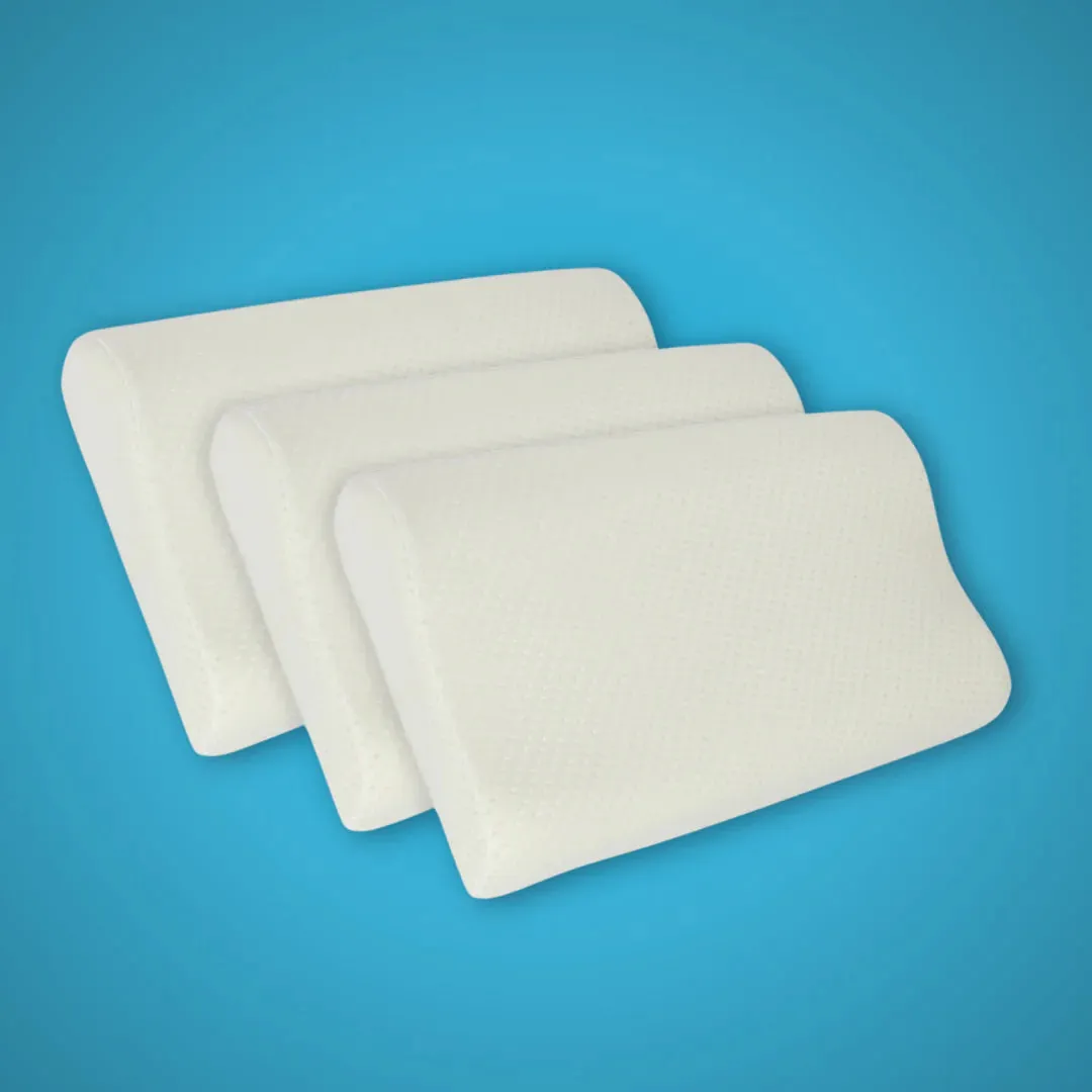 Contour Orthopedic Pillow with Memory Foam for Neck & Shoulder Pain