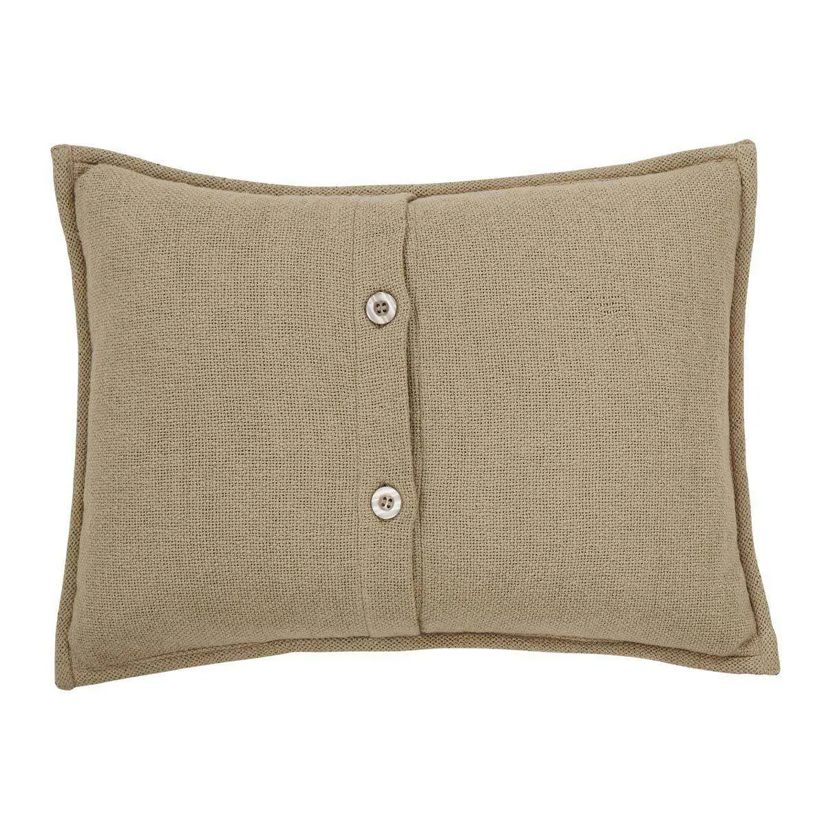 Dawson Star Trophy Head Pillow Applique 14"x18" Natural, Coffee VHC Brands