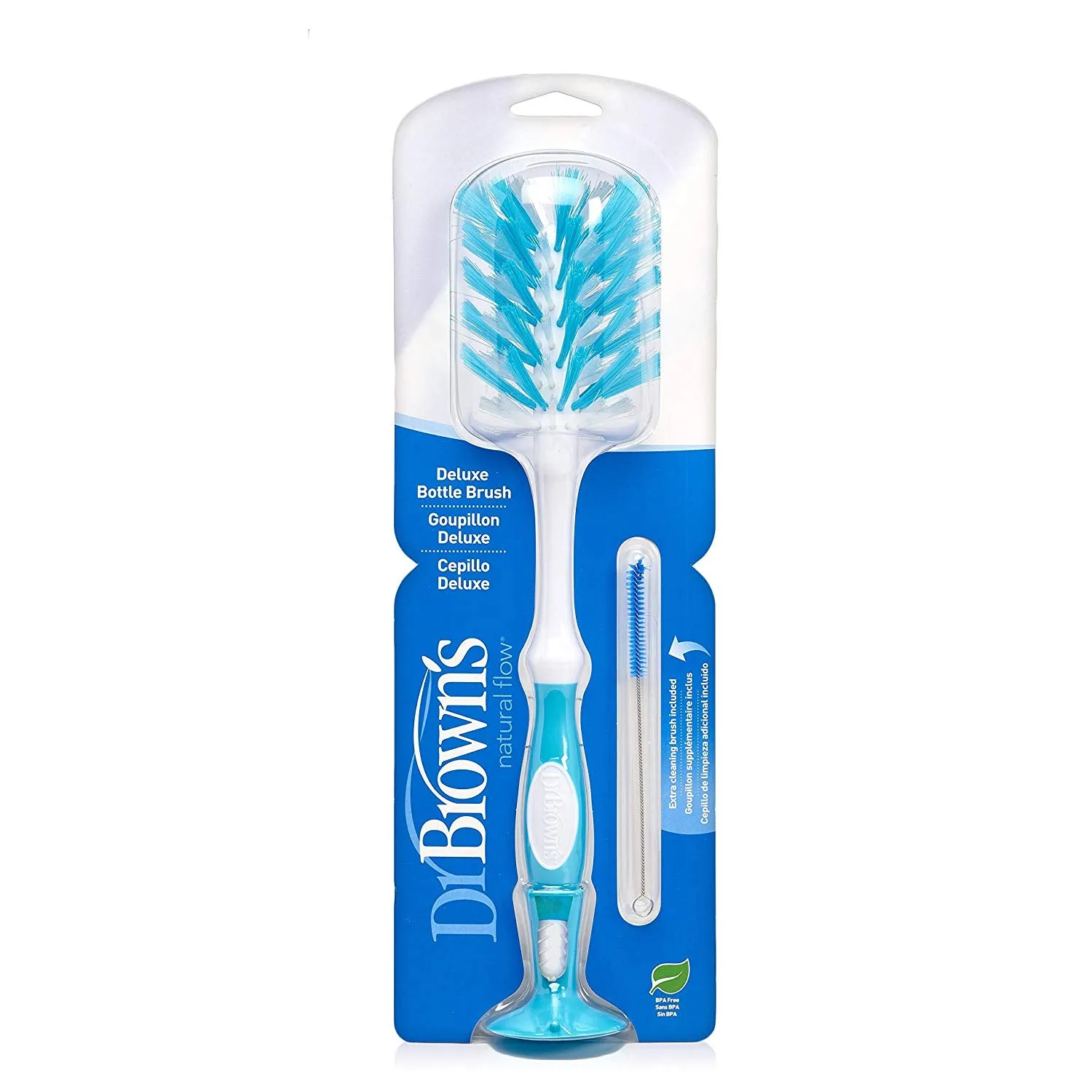 Dr. Brown's Deluxe Baby Bottle Brush - Blue