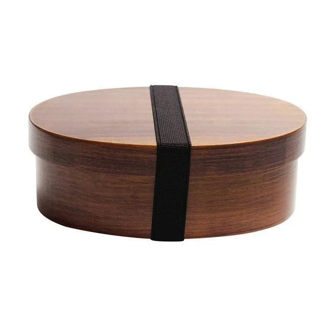 Eco-Conscious Japanese Wooden Bento Box Lunch Kit for Kids with Leakproof Design and Utensils