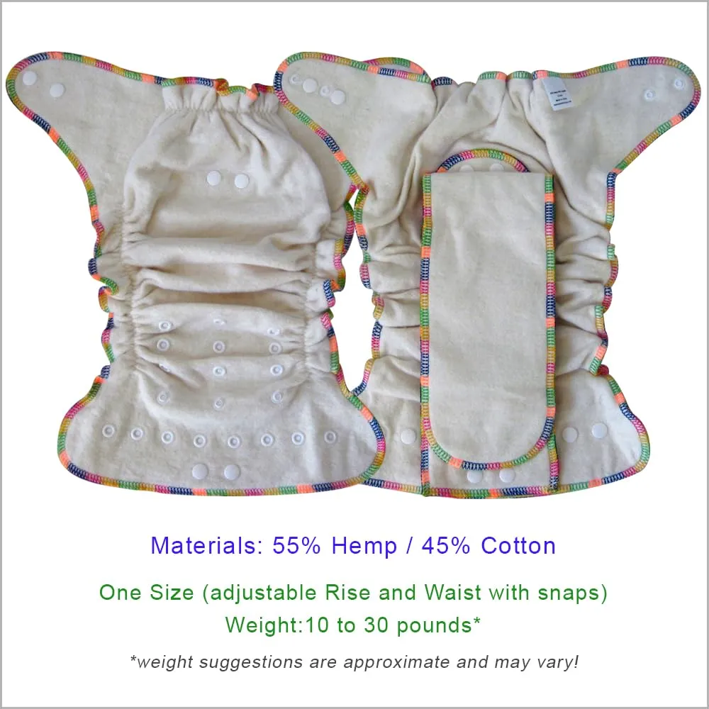 EcoAble: Hemp Fitted Baby Cloth Diaper