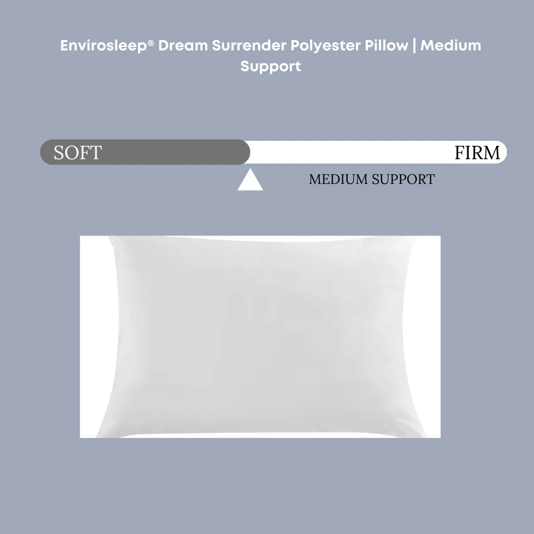 Envirosleep Dream Surrender Polyester Pillow | Medium Support
