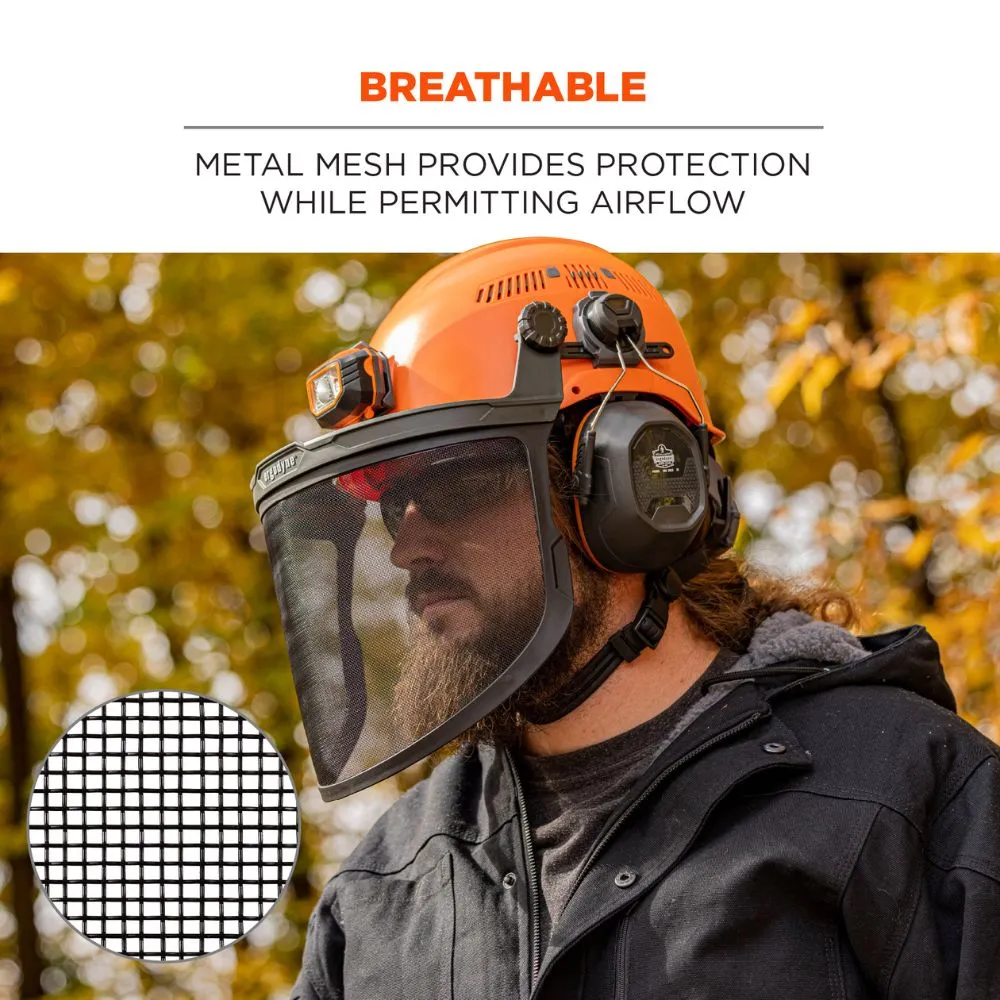 Ergodyne 60253 #8999 Black Mesh Face Shield Replacement for HH & SH