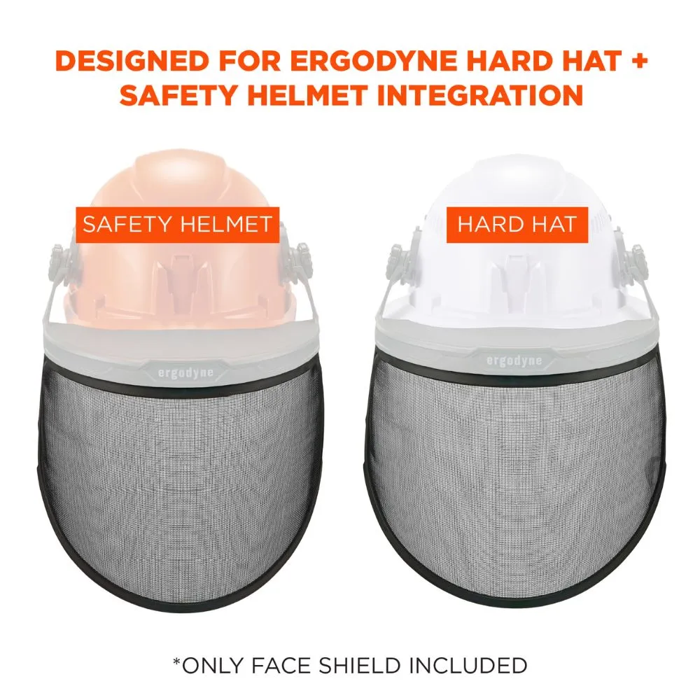 Ergodyne 60253 #8999 Black Mesh Face Shield Replacement for HH & SH