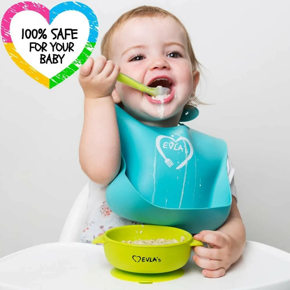 Evla's Ideal Silicone Feeding Set - Pink