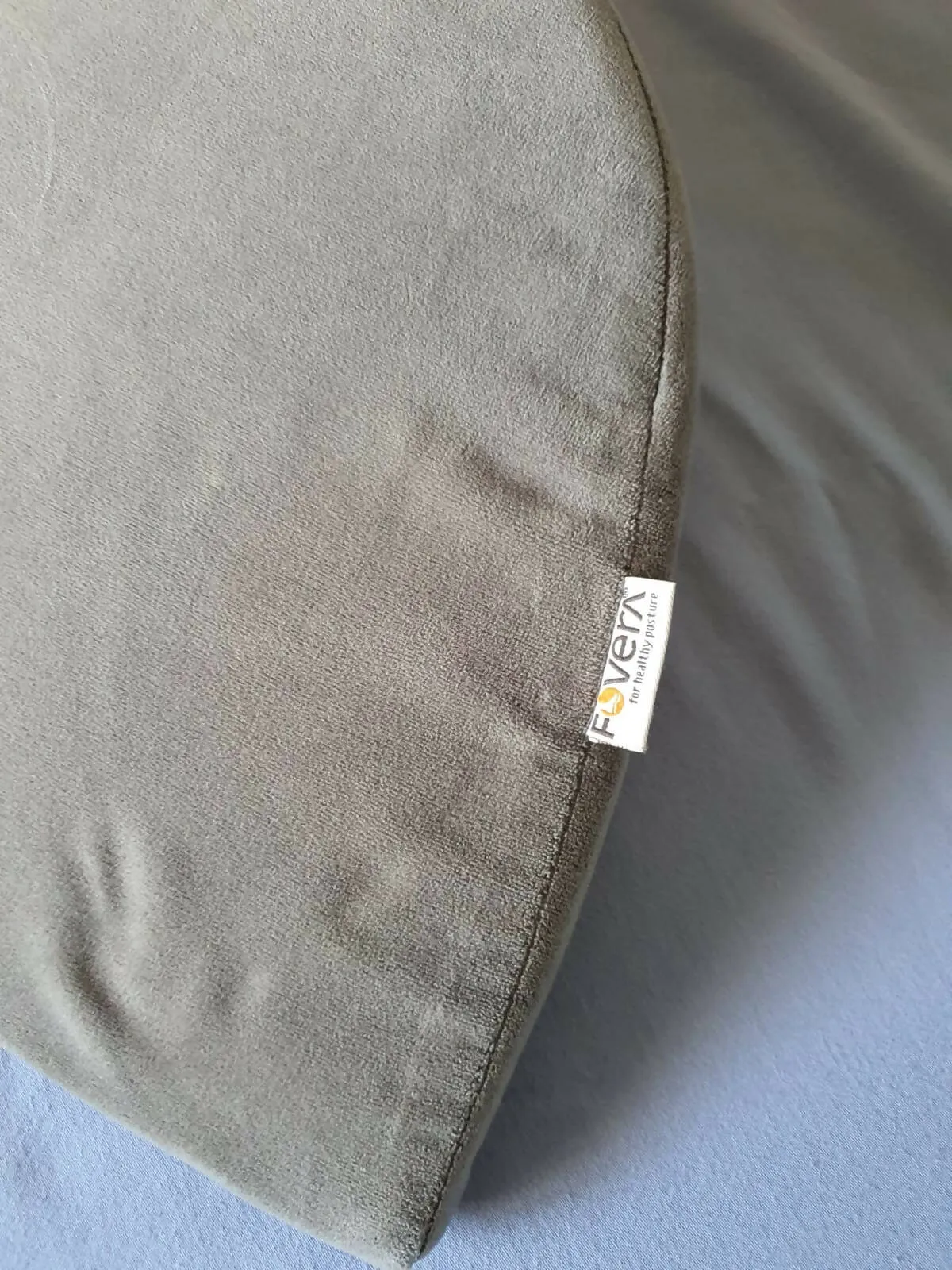 FOVERA Memory Foam Pregnancy Pillow Wedge for Maternity (Grey)