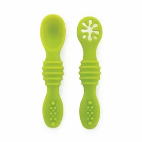 Gentle Silicone Baby Feeding Spoons for First Stage Feeding