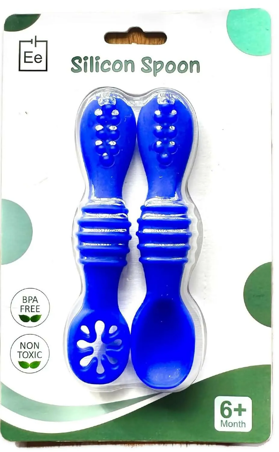 Gentle Silicone Baby Feeding Spoons for First Stage Feeding