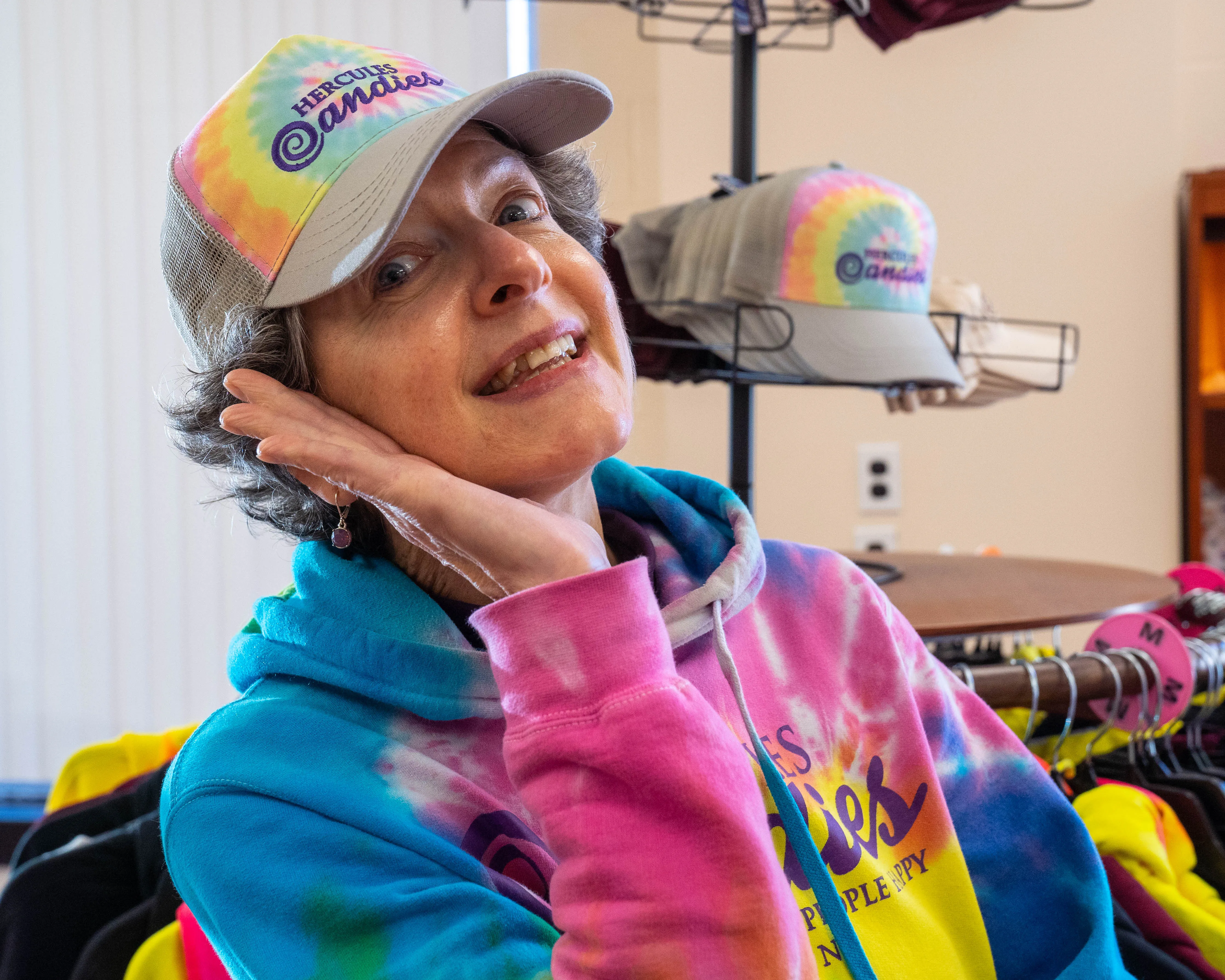 Hercules Candy tie dyed logo hat
