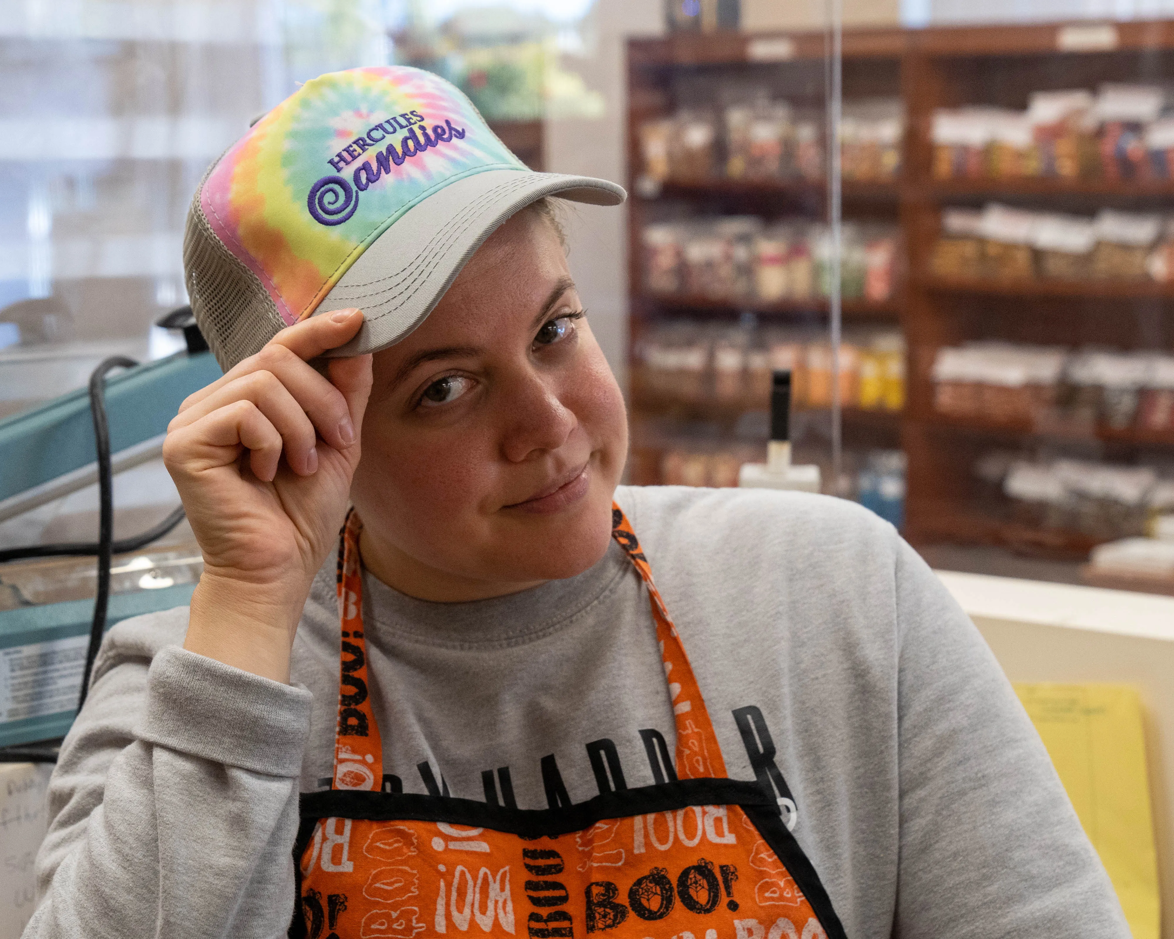 Hercules Candy tie dyed logo hat