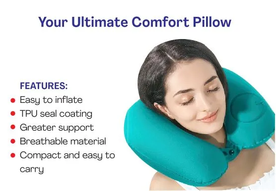 Inflatable Air Neck Pillow