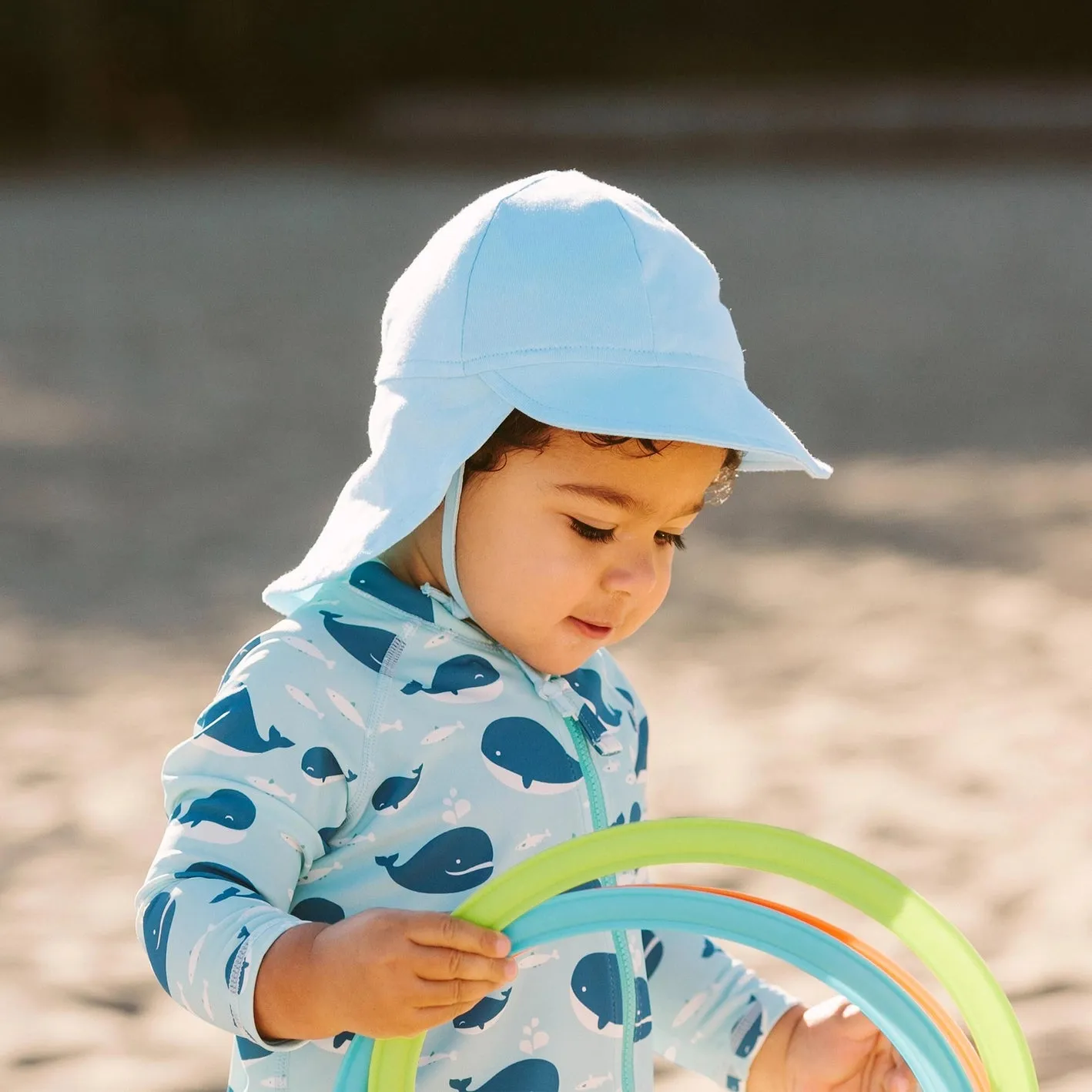 Jan & Jul - Sun Soft Cotton Baby Cap - Blue