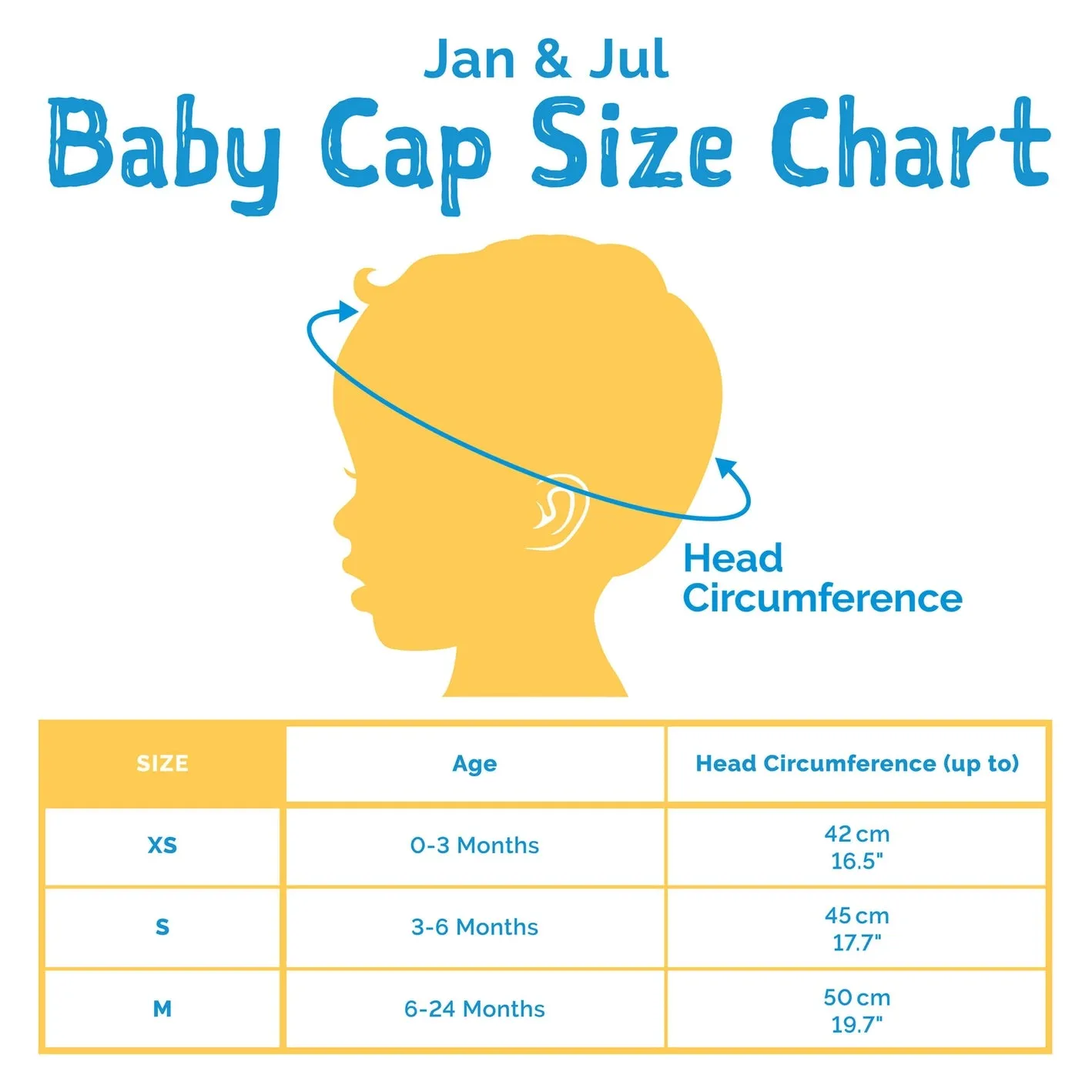 Jan & Jul - Sun Soft Cotton Baby Cap - Blue