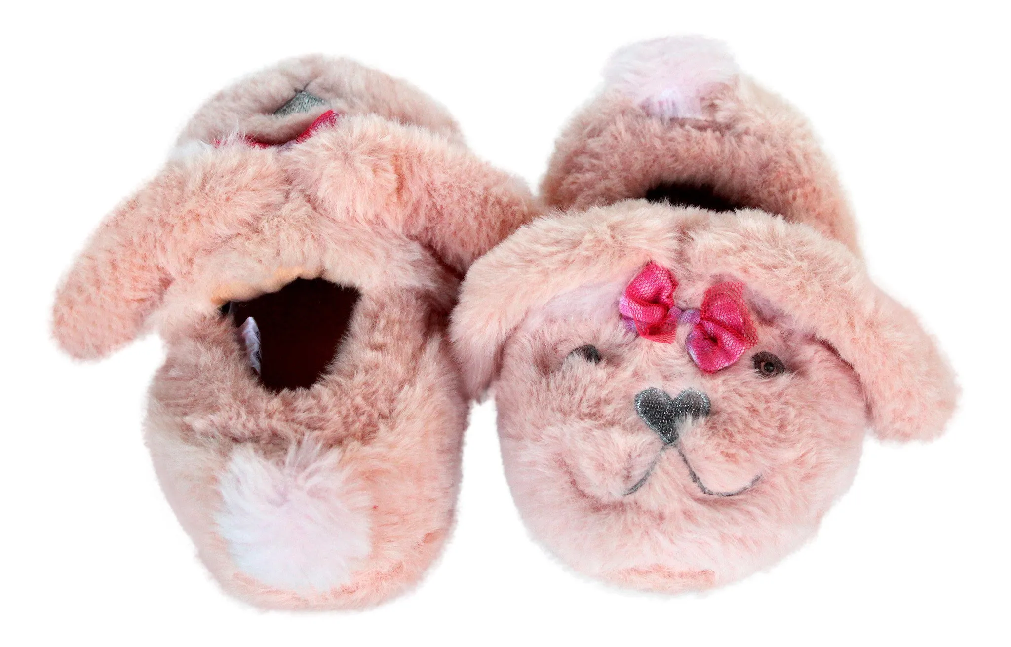 Little Girls Light-up Eyes Bunny Slippers