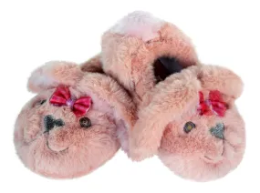 Little Girls Light-up Eyes Bunny Slippers