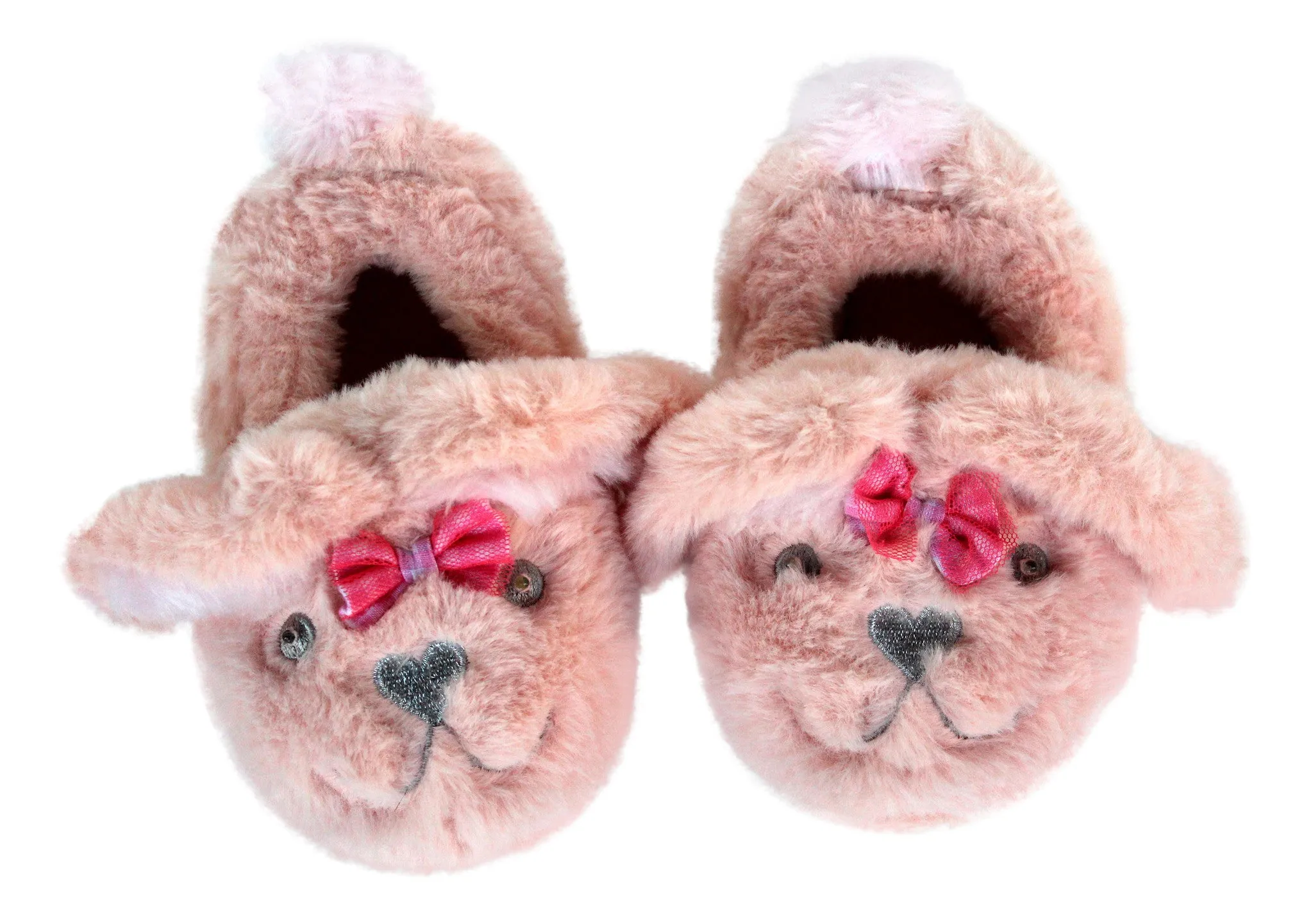 Little Girls Light-up Eyes Bunny Slippers