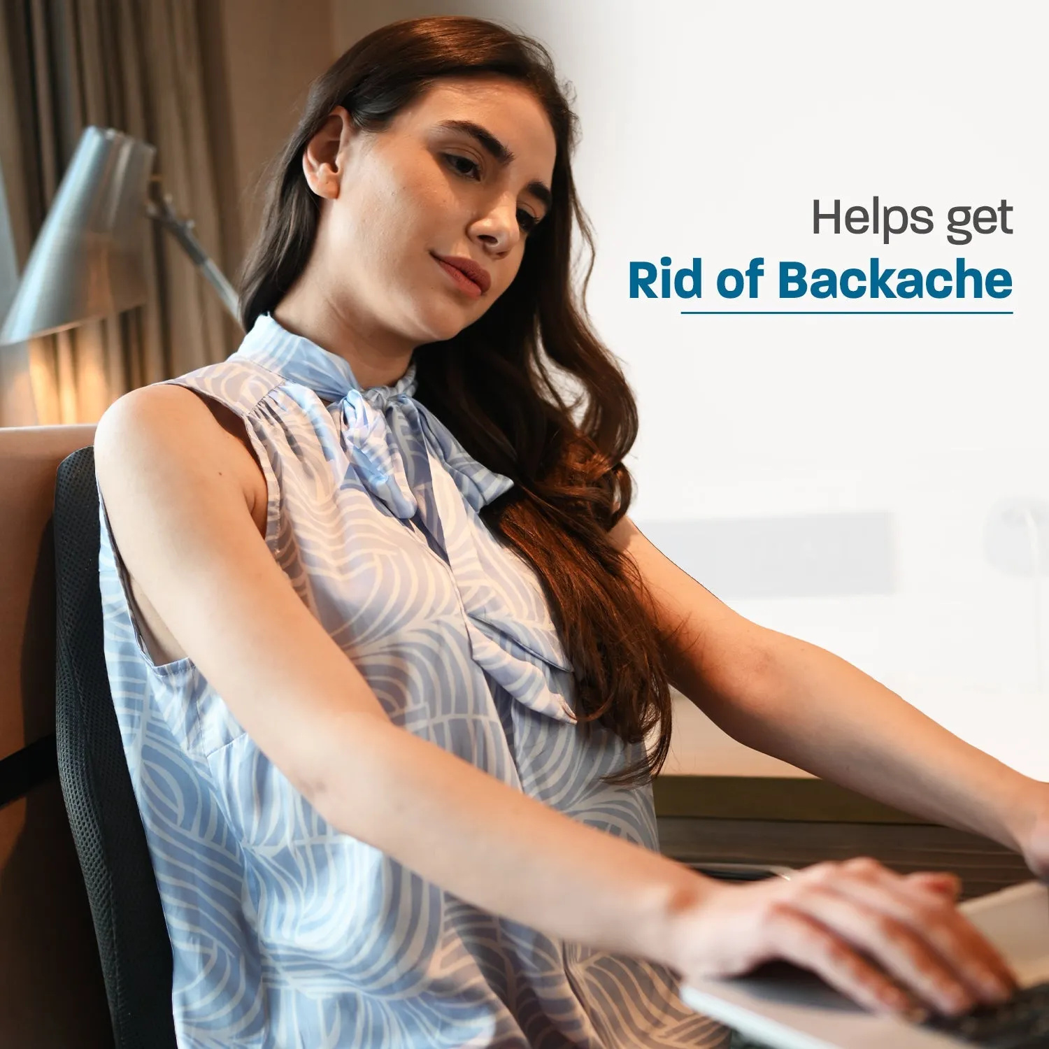 Lumbar Support Pillow with Cooling Gel