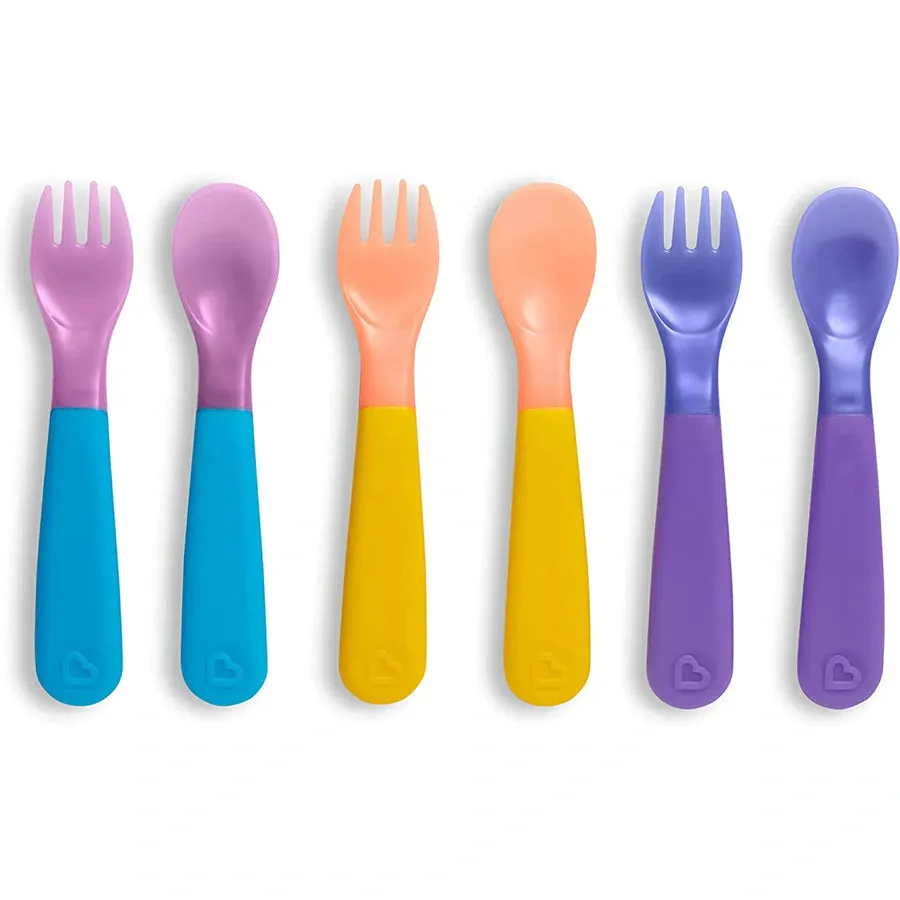 Munchkin ColorReveal Color Changing Toddler Forks & Spoons (Pack of 6)
